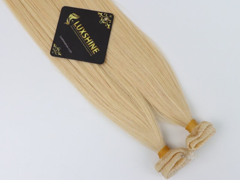 Luxshine hair extensions with blonde color