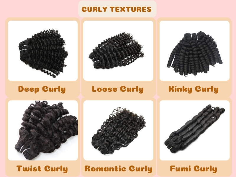 Luxshine’s Curly hair textures