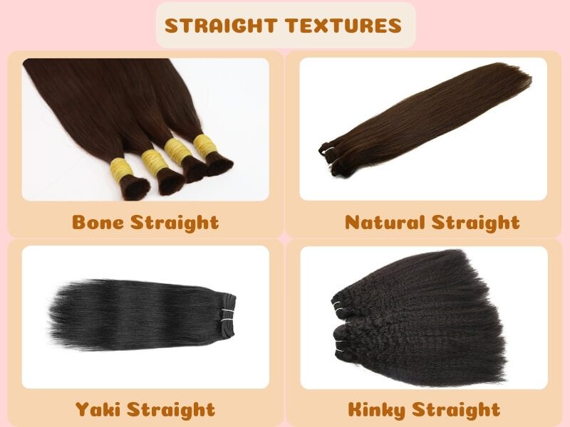 Luxshine’s Straight hair textures