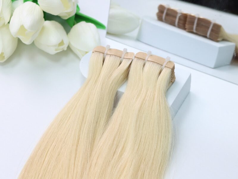 Vietnamese tape-in hair extensions