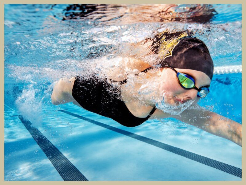 Wear a swim cap to protect your bulk hair extensions when swimming