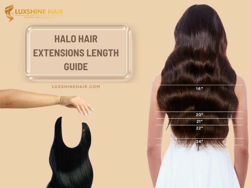Halo Hair Extensions Length Guide