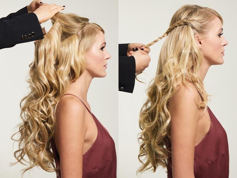 Adjusting a perfect placement before styling your hair