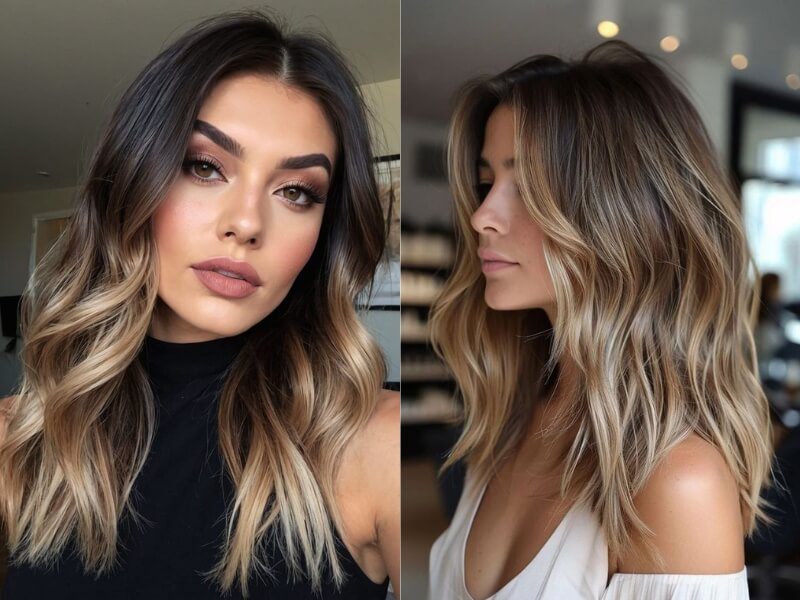 Balayage and ombre effects