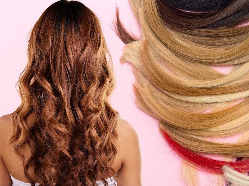 Choose a halo hair extensions color that closely matches your base shade