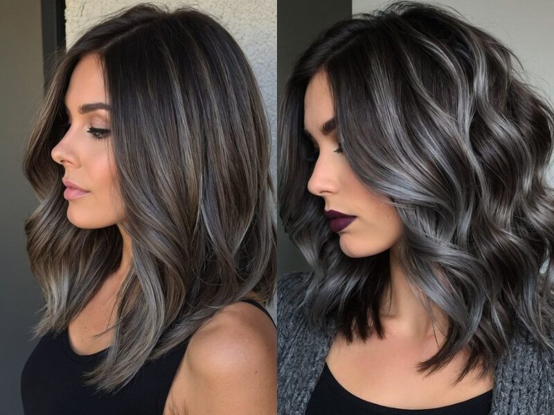 Cool-toned ash and grey shades