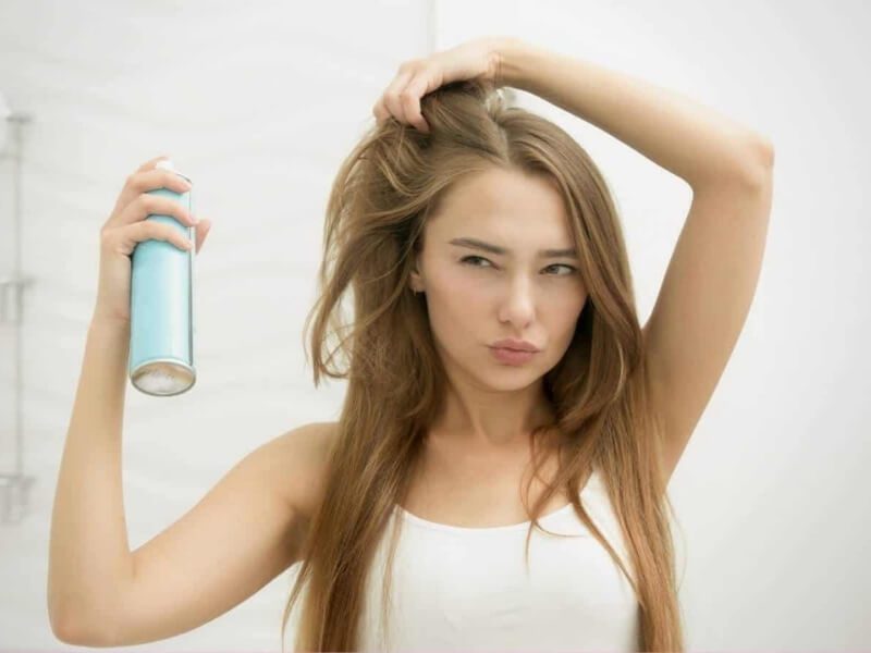 Dry shampoo can help create volume and leave your hair looking clean