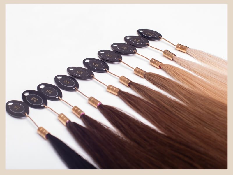 How to choose right color  halo hair extensions on short hair