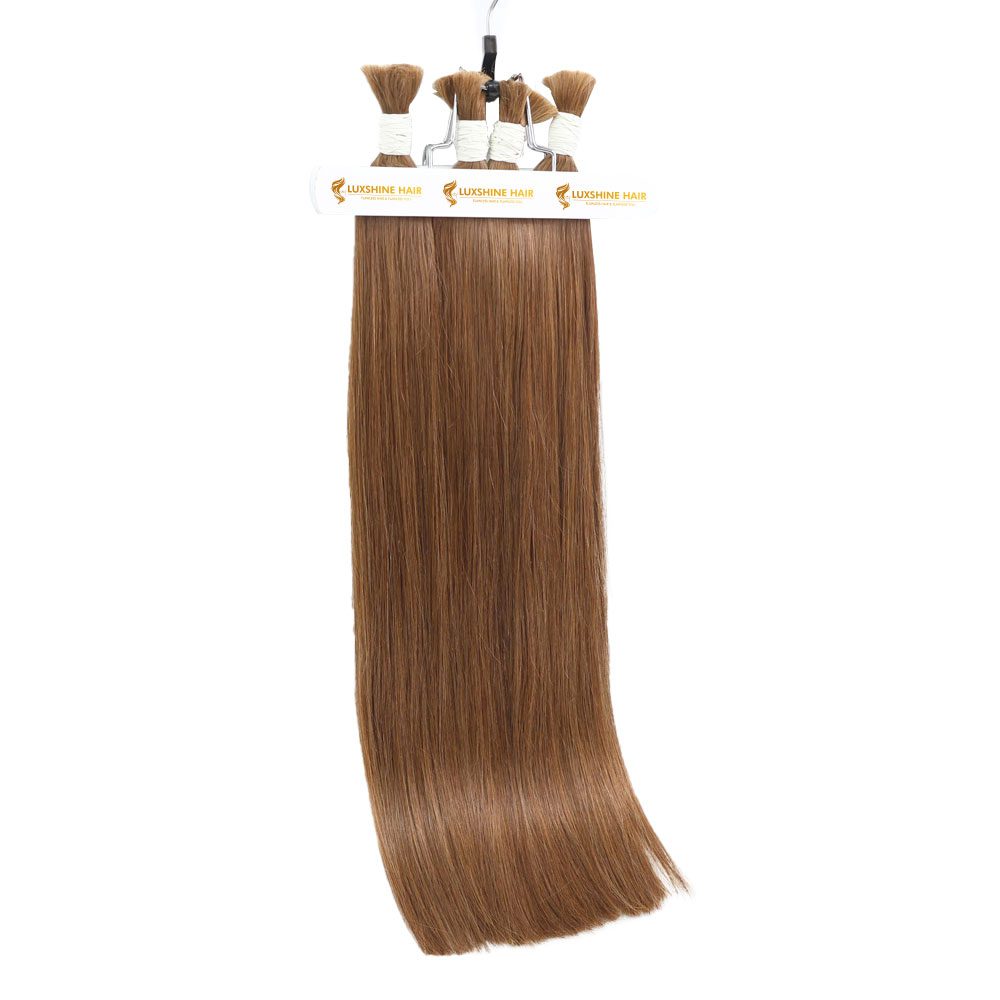 Bulk Hair Extensions Brown Natural Straight - #4