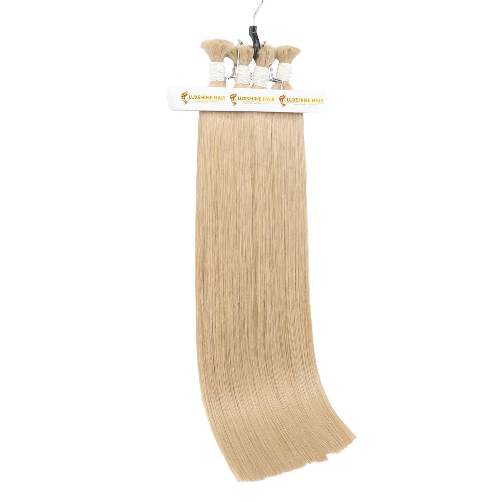 Bulk Hair Extensions Light Brown Natural Straight-#27