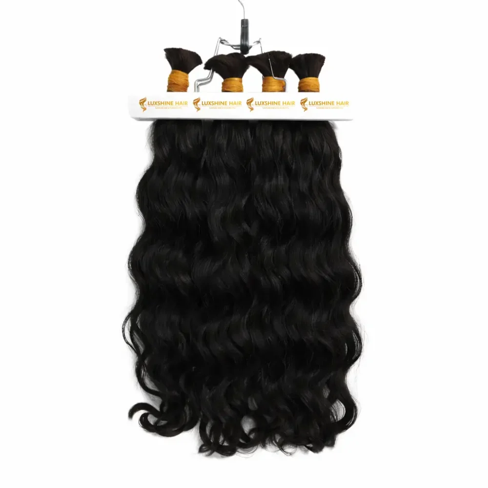 Bulk Hair Extensions Natural Color Body Wavy