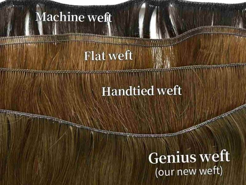 Flat weft hair extensions vs other wefts