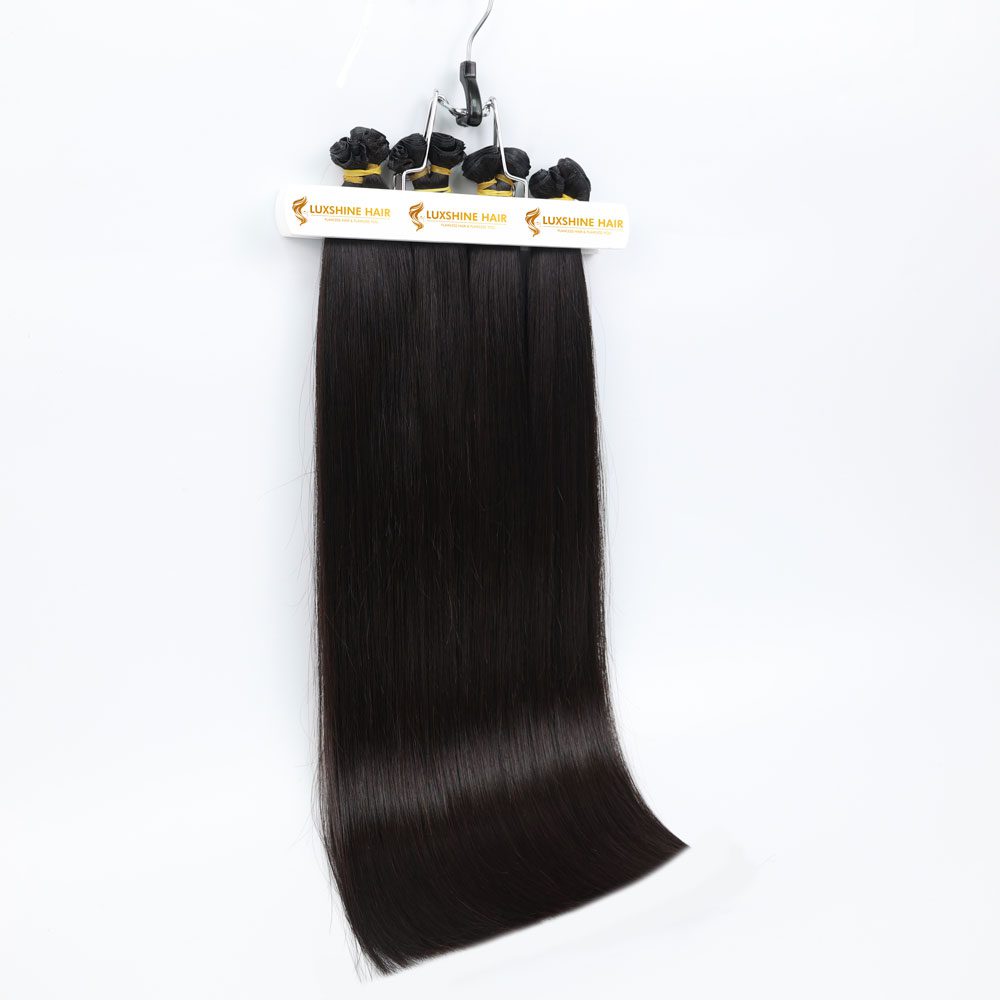 Genius Weft Hair Extensions Natural Color Natural Straight - #1B