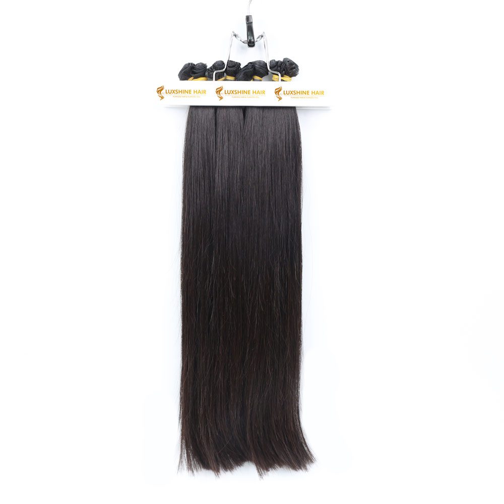 Genius Weft Hair Extensions Natural Color Natural Straight - #1B