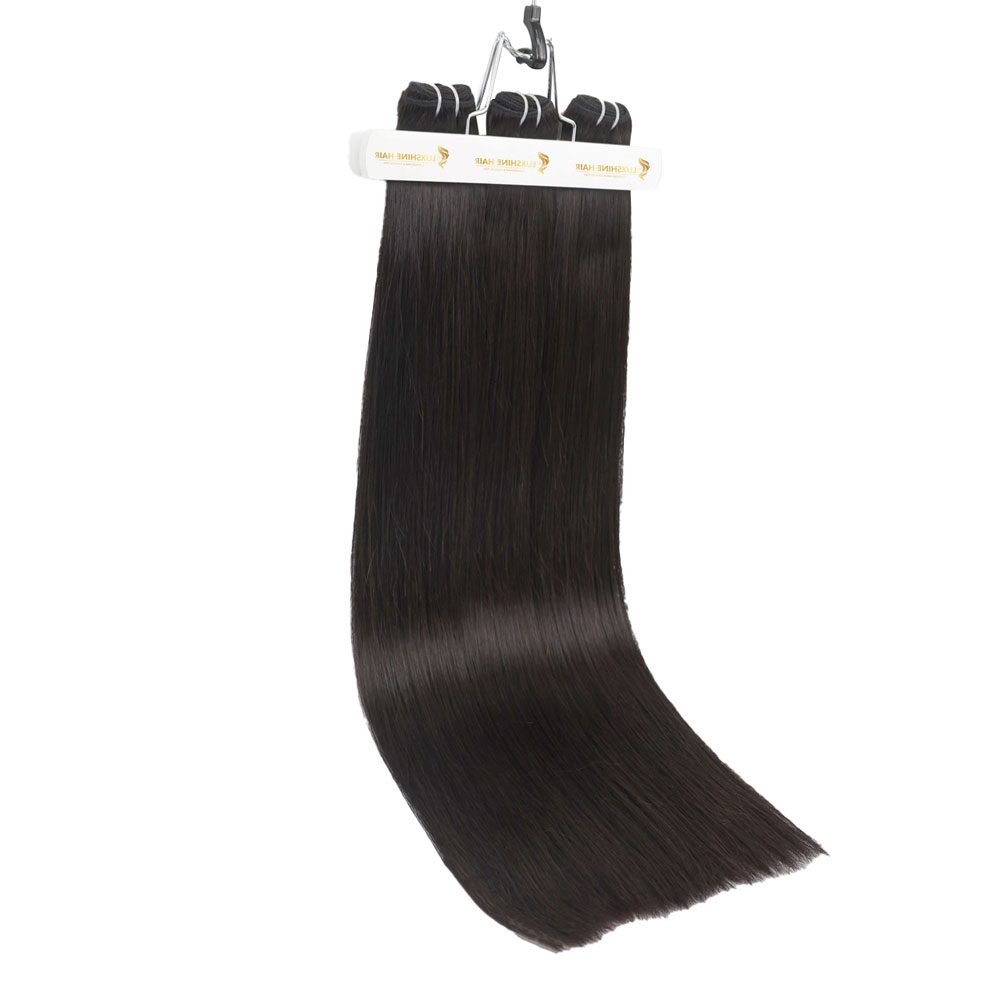 Machine Weft Hair Extensions Natural Color Natural Straight - #1B