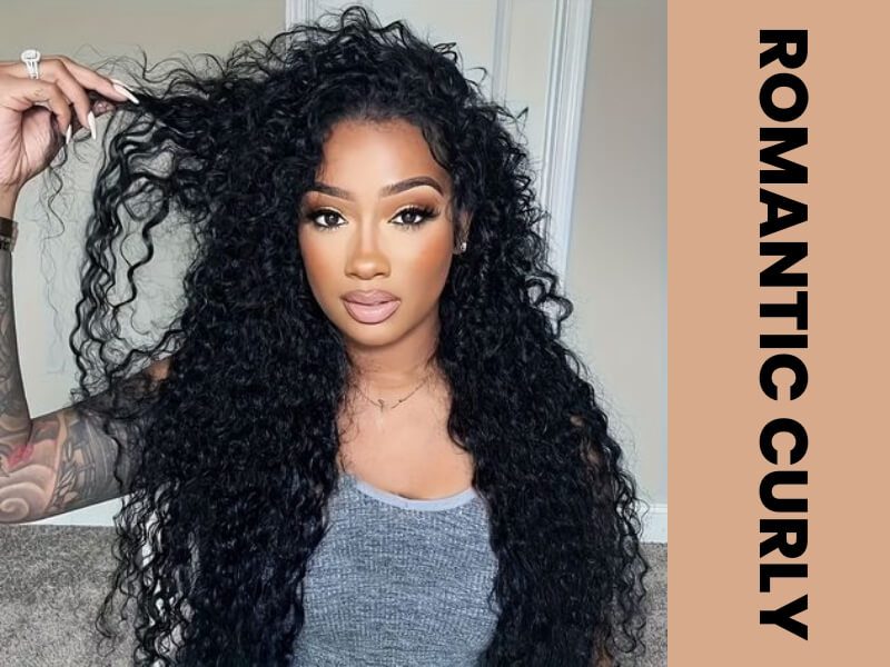 Romantic curly extensions