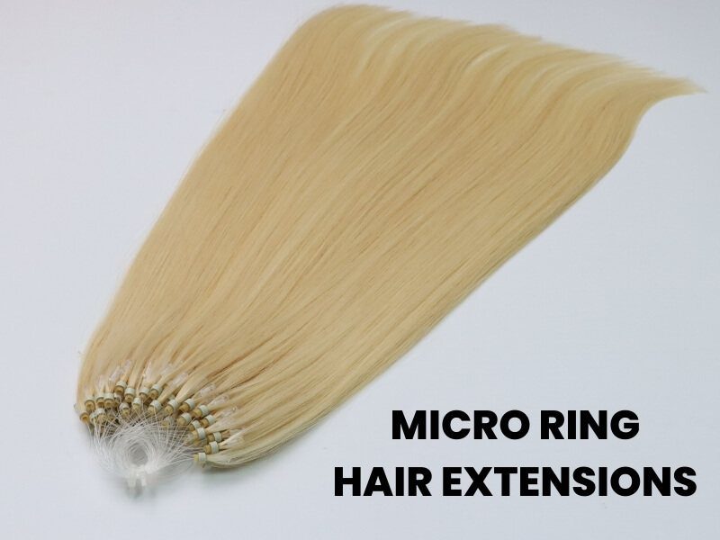 Micro ring hair extensions