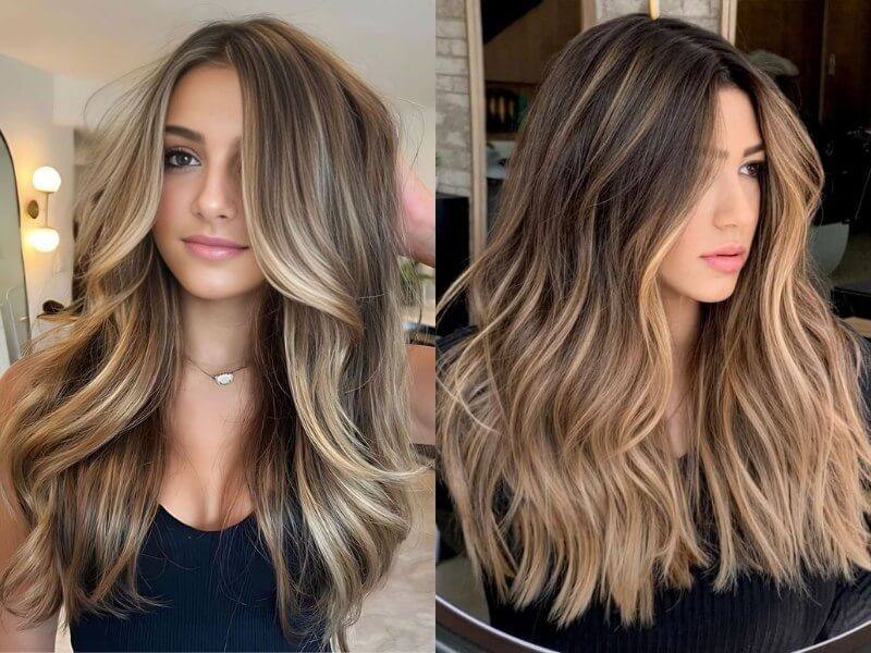 This color enhances your natural hair color while adding dimension and shine