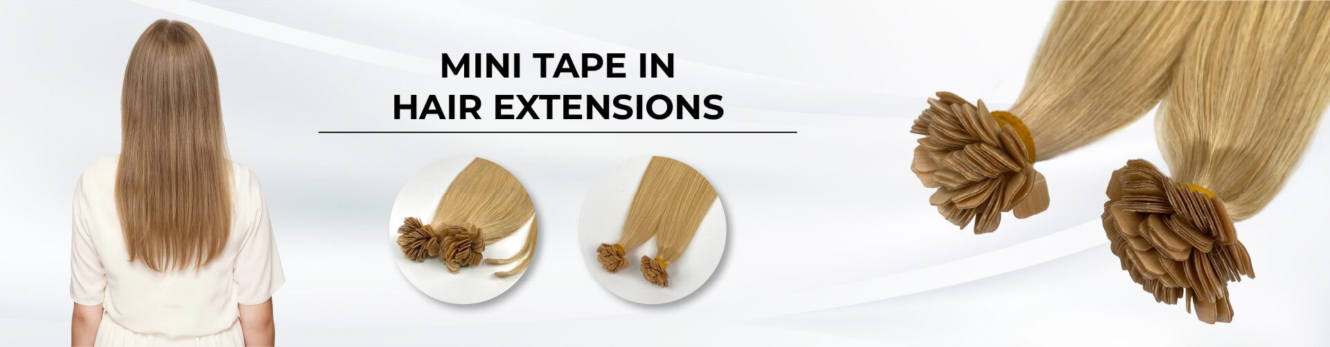 Mini Tape in Hair Extensions Category Banner