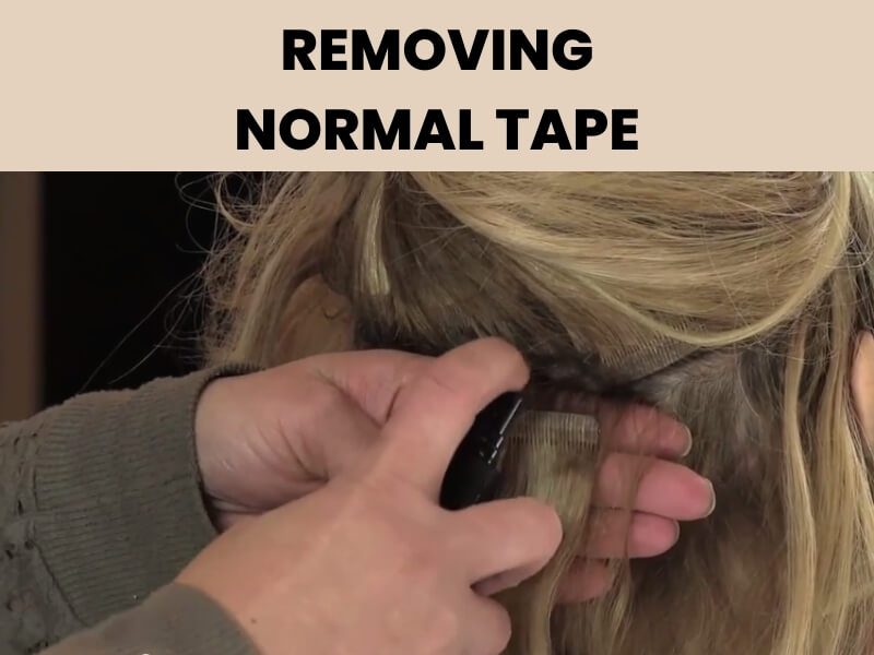 Removing hair extension tape correctly helps maintain healthy natural hair