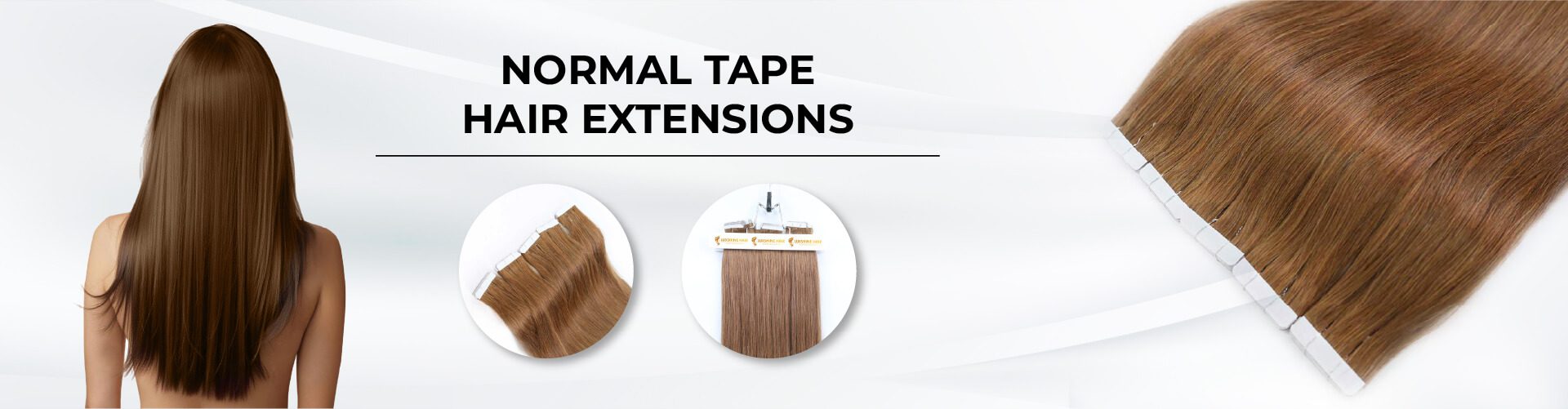 Normal Tape Hair Extensions Category Banner