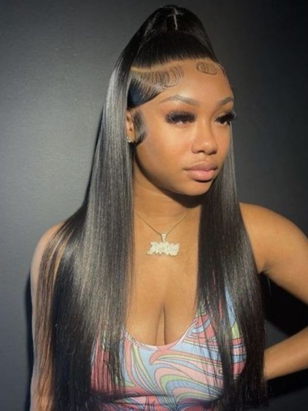 Black Girl Straight Hairstyles 16 - Luxshine Hair Half up half down black girl straight hairstyles