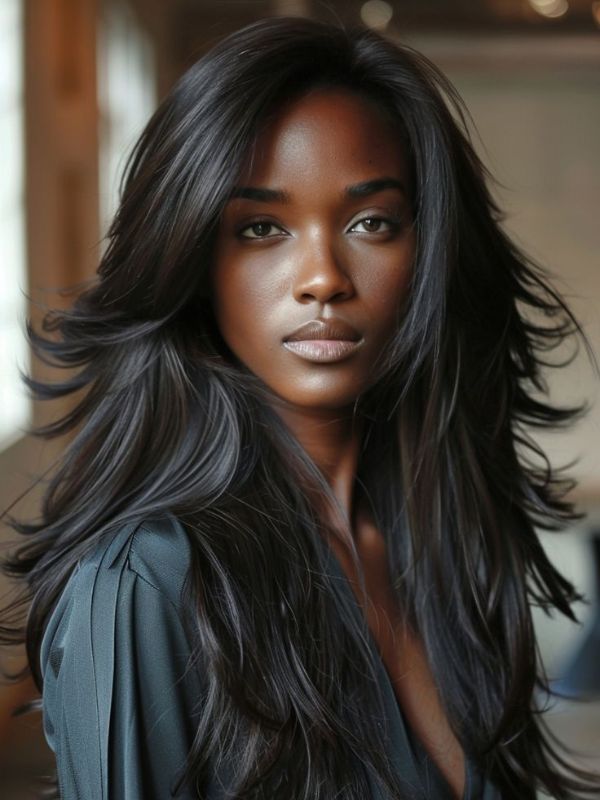 Black Girl Straight Hairstyles 2 - Luxshine Hair Long layers for black girl straight hairstyles