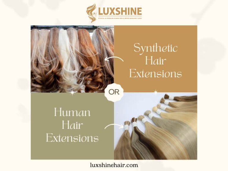 Synthetic vs Human Hair Extensions
