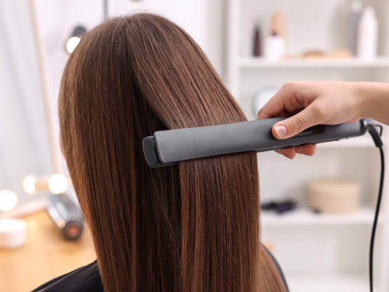 how to keep flat ironed hair straight 5 - Luxshine Hair Use the iron close to the roots and glide it down slowly