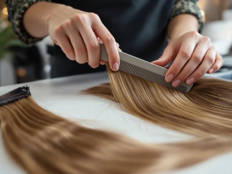How to Detangle Hair Extensions 09 09 2025 3 - Luxshine Hair How to Detangle Clip-In Hair Extensions