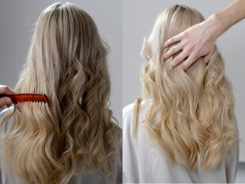 How to Detangle Hair Extensions 09 09 2025 7 - Luxshine Hair Slowly work your way up toward the mid-lengths
