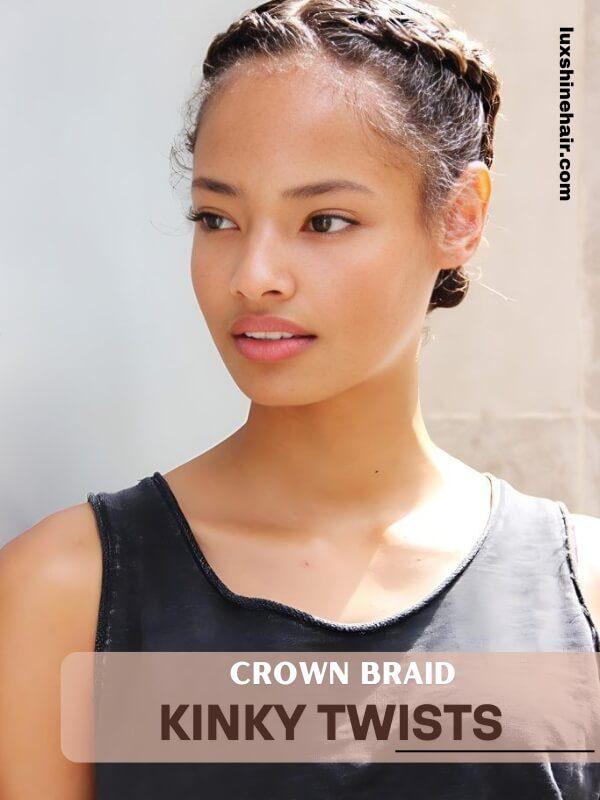 Kinky Twist Hairstyles 25 - Luxshine Hair Kinky Twist Crown Braid