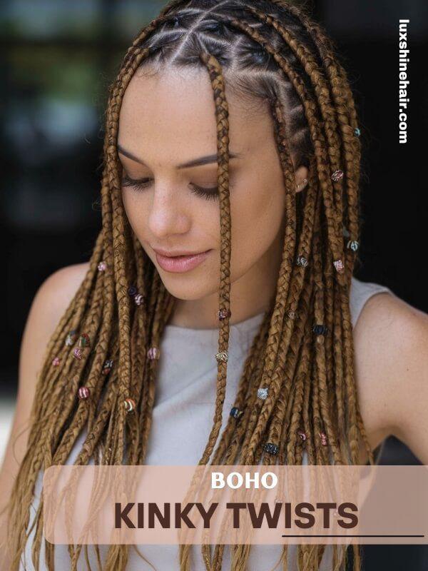 Kinky Twist Hairstyles 30 - Luxshine Hair Boho Kinky Twists