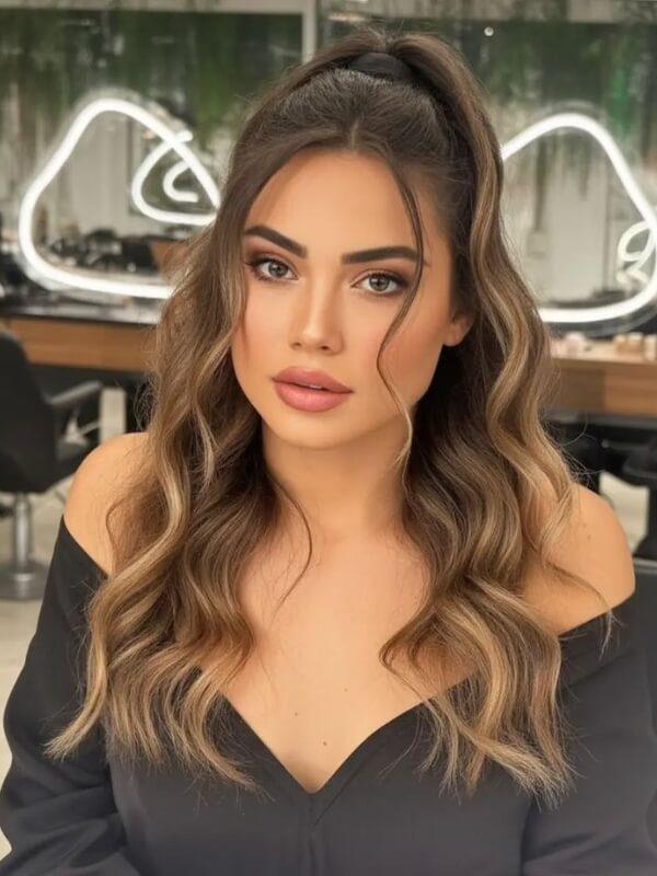 Wig Hair Styles 2025 5 - Luxshine Hair Half-Up, Half-Down Wig Style