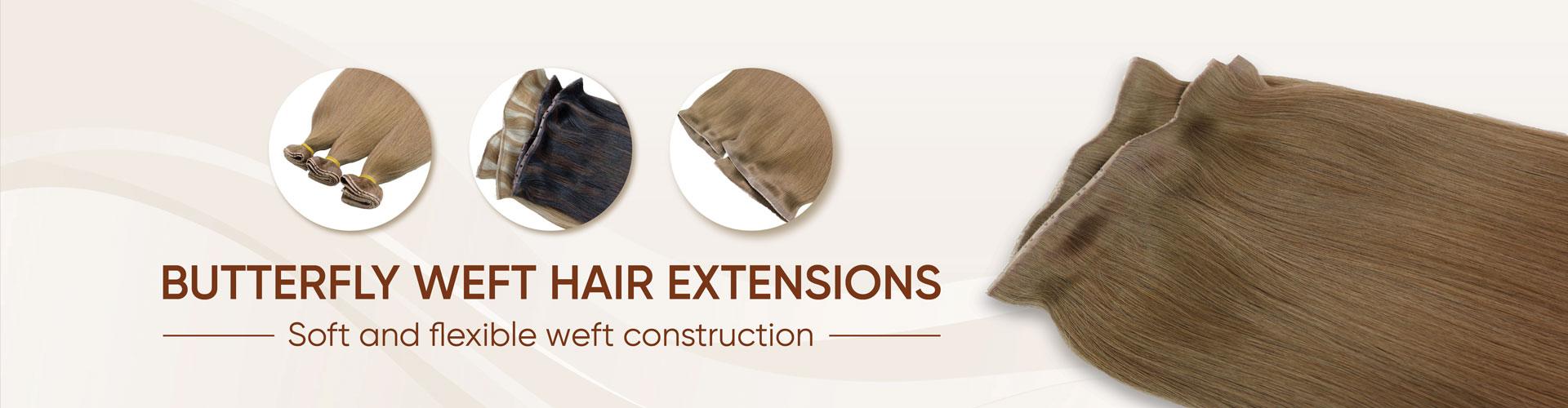 Butterfly Weft Hair Extensions Featured Banner