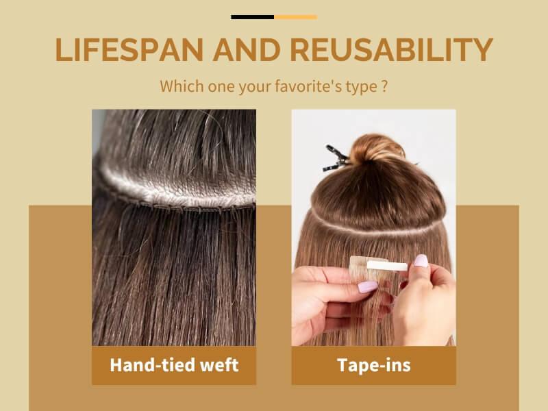 Hand Tied vs Tape In Extensions 10 02 2026 4 - Luxshine Hair Long-lasting hair extensions with proper maintenance and care.