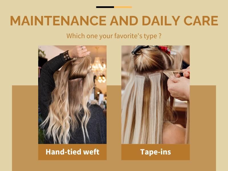 Hand Tied vs Tape In Extensions 10 02 2026 6 - Luxshine Hair Simple daily hair care routine for extension longevity.