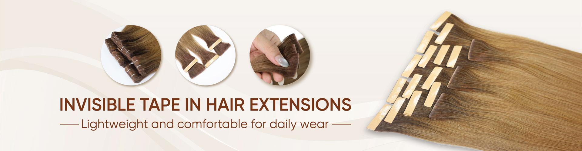 Invisible Tape In Hair Extensions Featured Banner