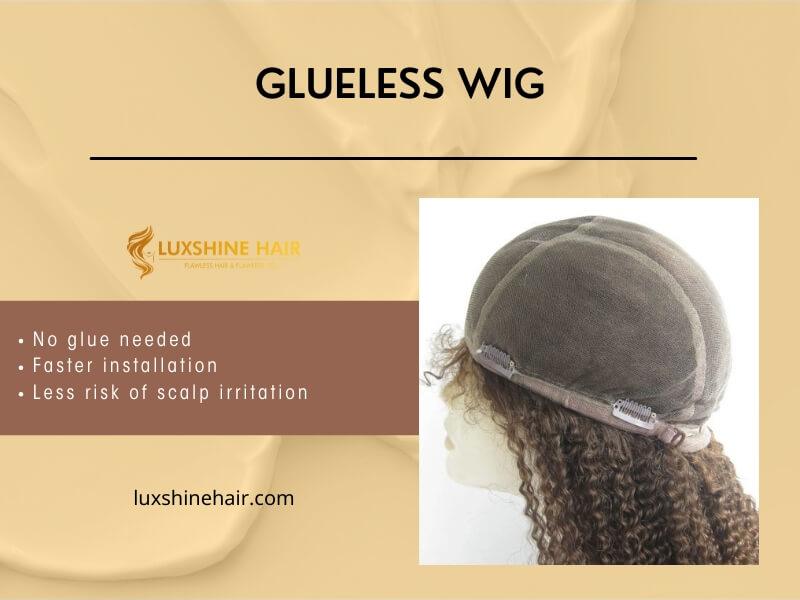 Glueless wigs are designed for easy installation