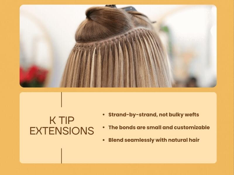 K Tip Extensions for Thin Hair 23 03 2026 2 - Luxshine Hair Individual keratin bonds that mimic natural hair growth for a seamless finish