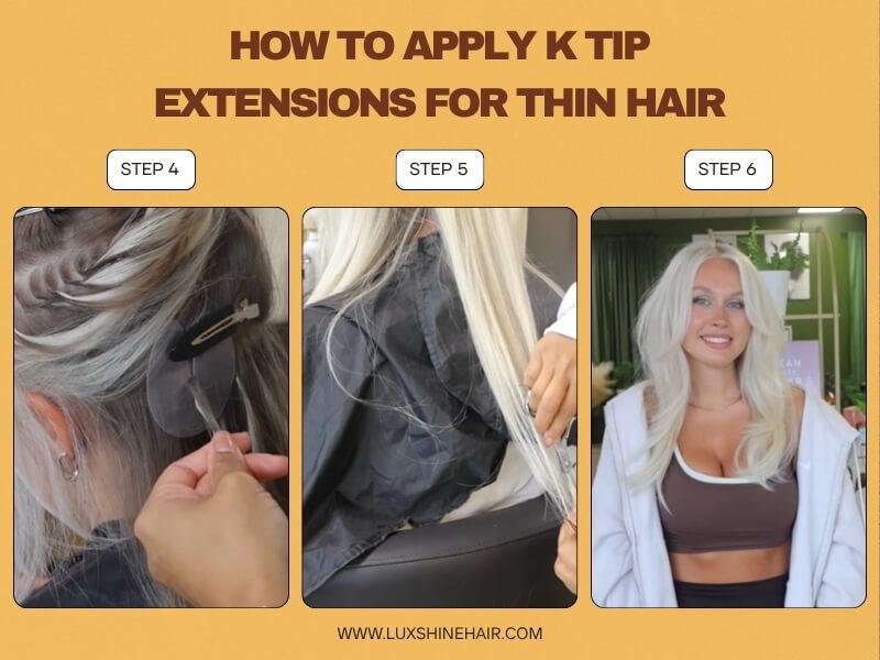 K Tip Extensions for Thin Hair 23 03 2026 5 - Luxshine Hair Strategic placement and proper aftercare ensure a seamless blend that stays beautiful for months