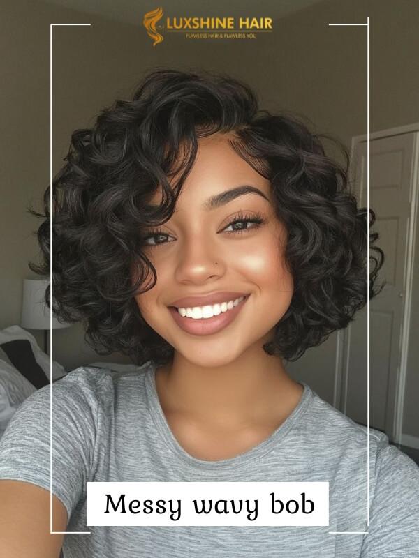 Wavy, messy, and oh-so-charming. No extensions needed for this glow-up