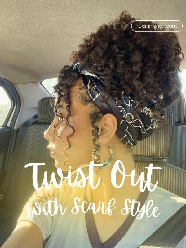 A colorful scarf is the perfect way to protect your hair while staying fashionable