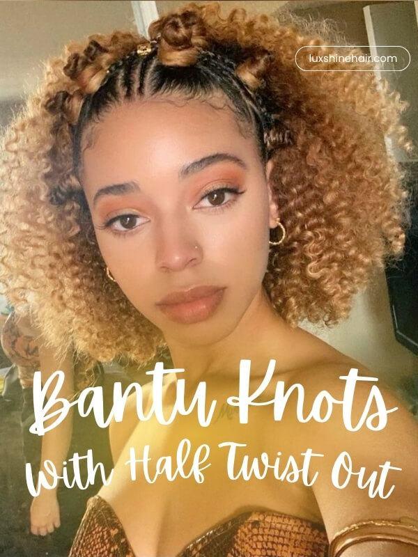 Get creative by blending two classic natural hair techniques into one stunning look.