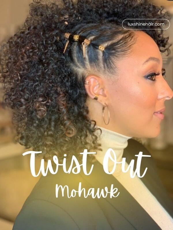 Show off your edgy side with a bold mohawk that emphasizes height and texture.