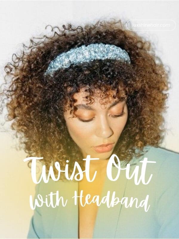 Elevate your curls instantly with a cute accessory that keeps your edges neat.