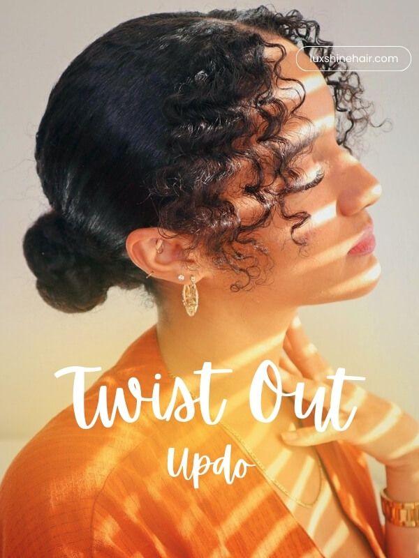 A romantic, curly updo that’s practically made for weddings and formal events