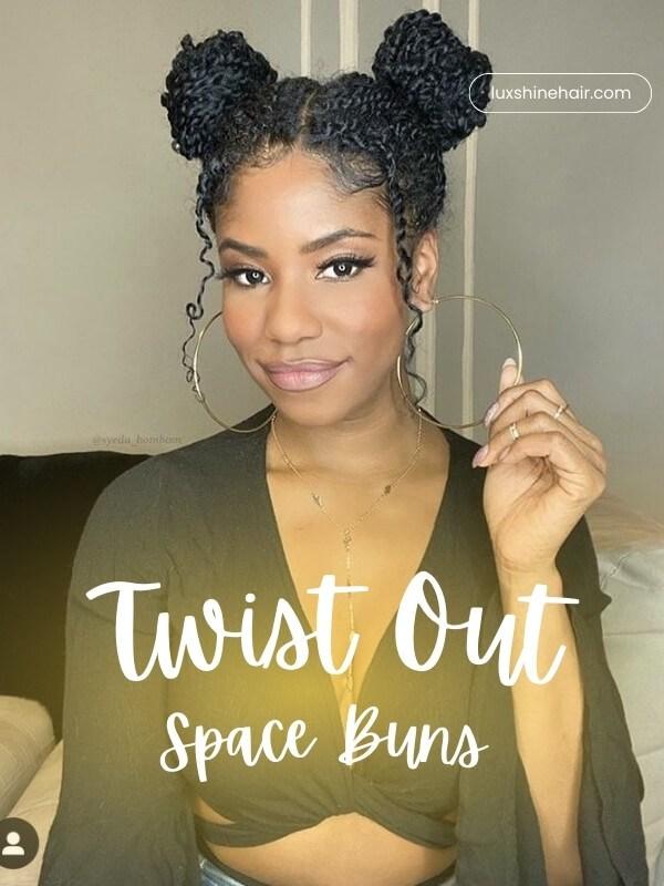 Double the buns, double the fun—ideal for festivals or a youthful weekend look