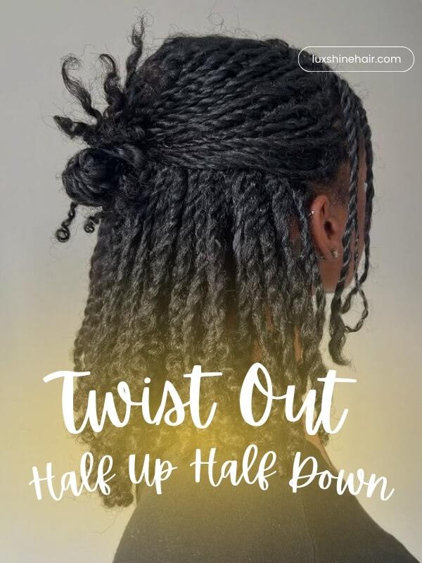 The best of both worlds: keep hair out of your face while showing off your length.
