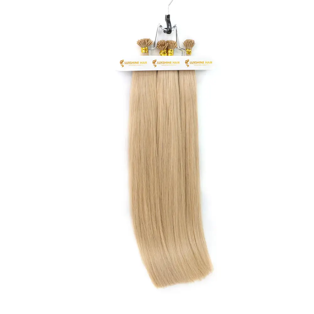 I Tip Extensions Light Brown Natural Straight 20 04 2026 - Luxshine Hair I-Tip Extensions Light Brown Natural Straight